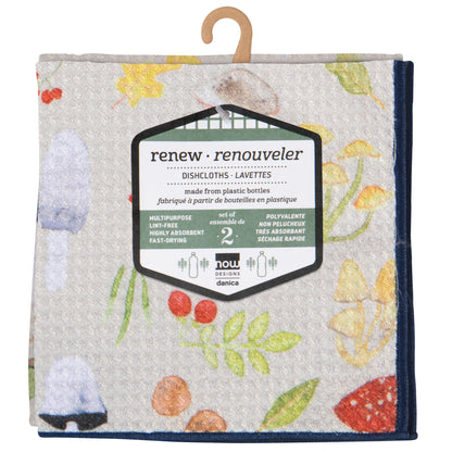 Field Mushroom Recycled Microfibre Dishcloth Set