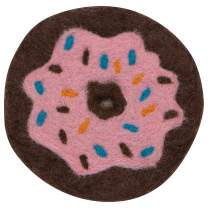 Donuts Felt Coasters Set of 4 Assorted