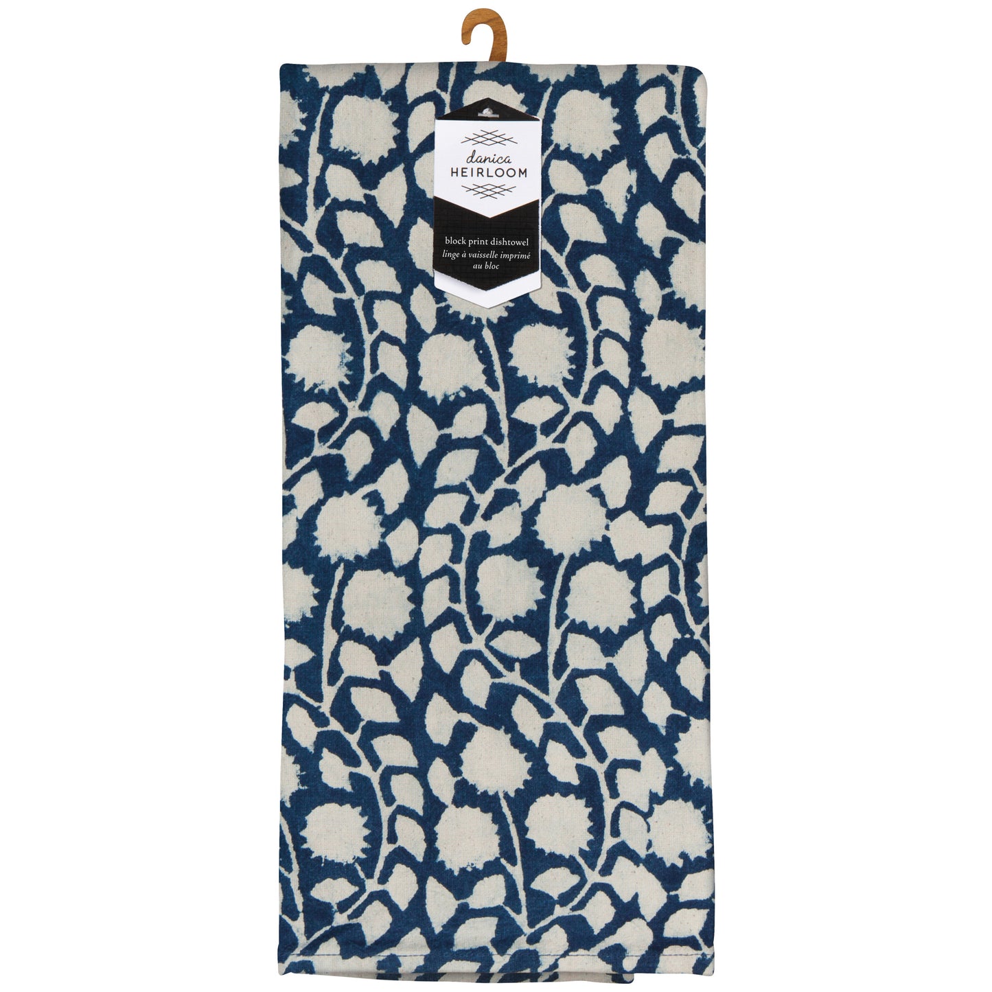 Vinebloom Block Print Dishtowel