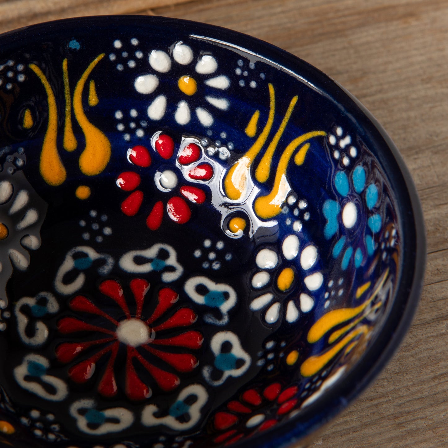 Hand-painted Turkish Bowl 3.5 inch - Evani Azure