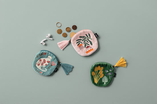 Embroidered Coin Purses