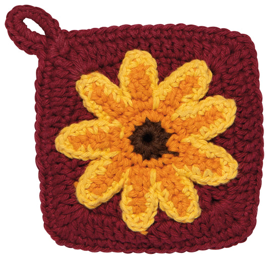 Sunflower Splendor Crochet Sponges Set of 2
