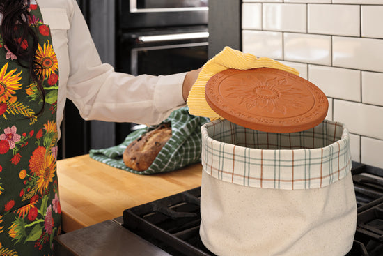Bread Warming Stone & Basket