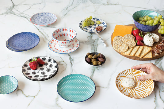 Stamped Appetizer Plates