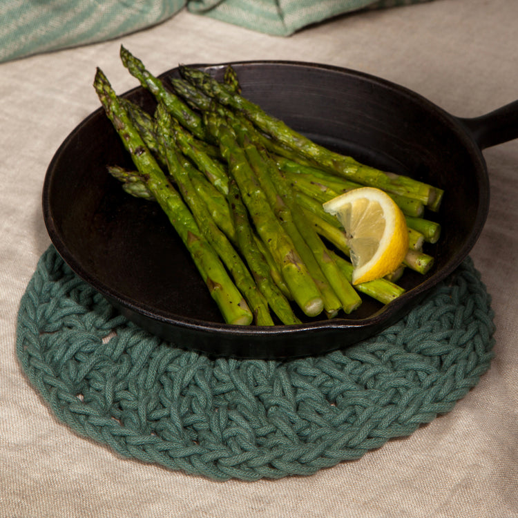 Jade Green Knotted Trivet