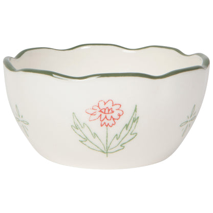 Camellia Stoneware Nesting Bowls Set of 4 Assorted