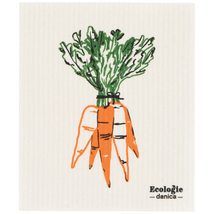 Veggie Stand Carrots Swedish Dishcloth