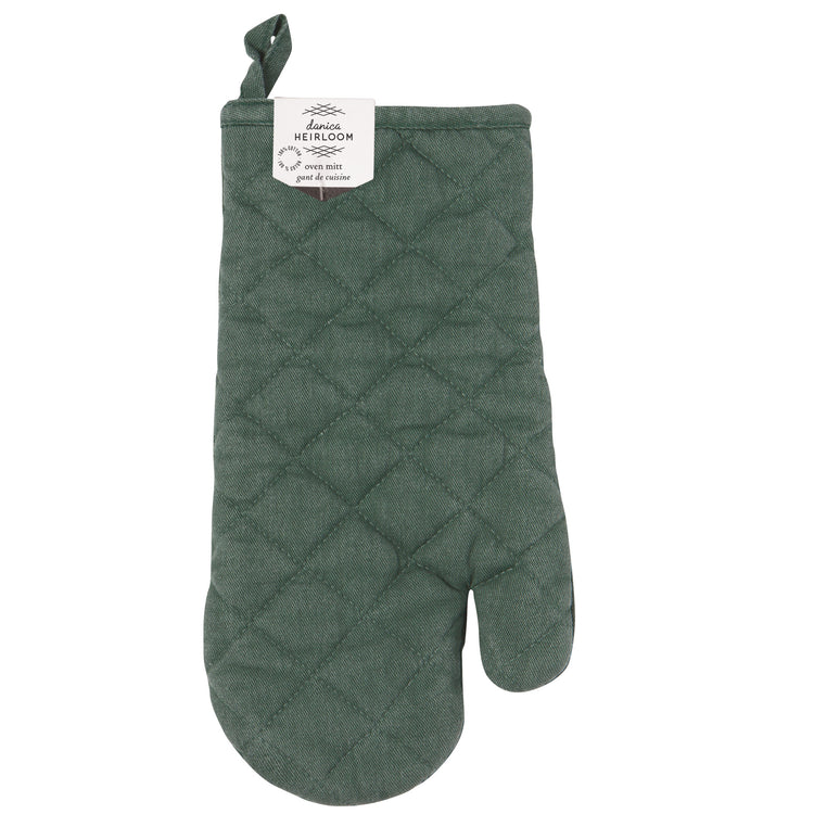 Jade Green Stonewash Oven Mitt