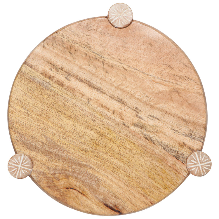 Nosh Mango Wood Round Tray