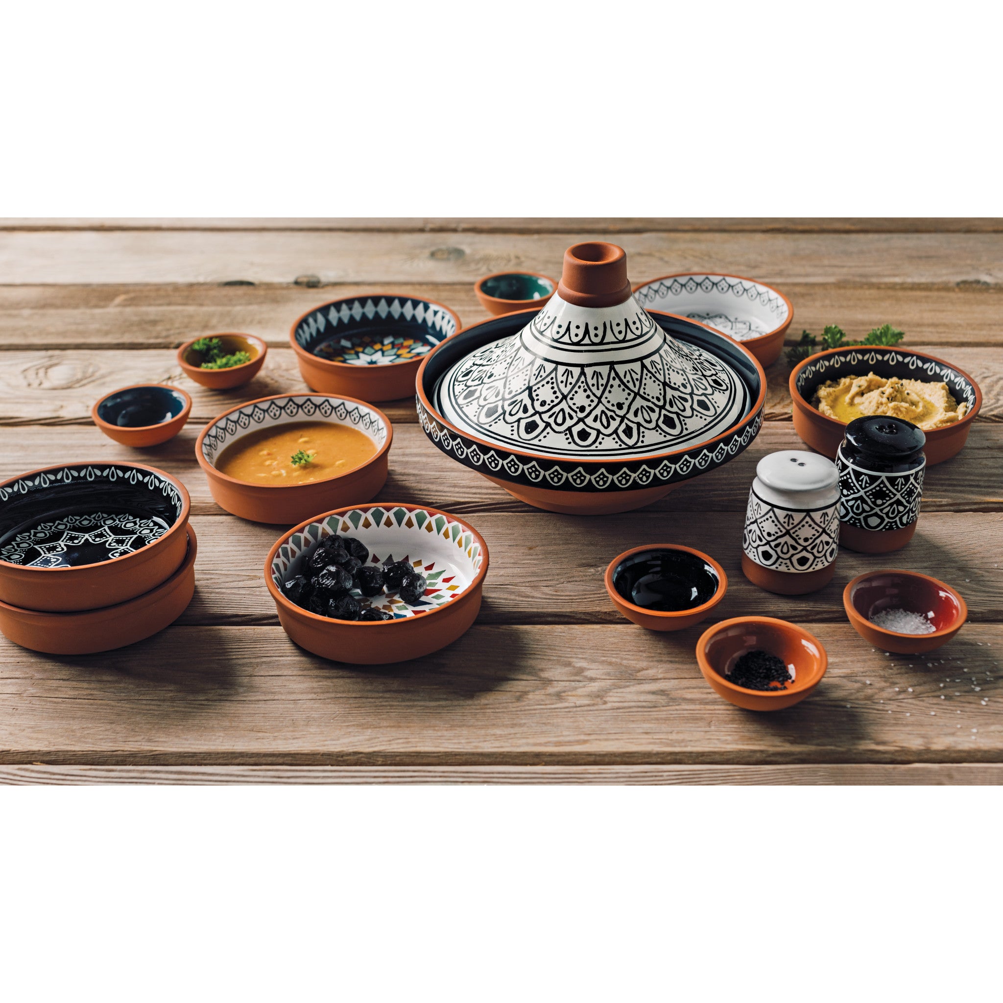 Kaleidoscope Terracotta Pinch Bowls Set of 6 – Danica Brands