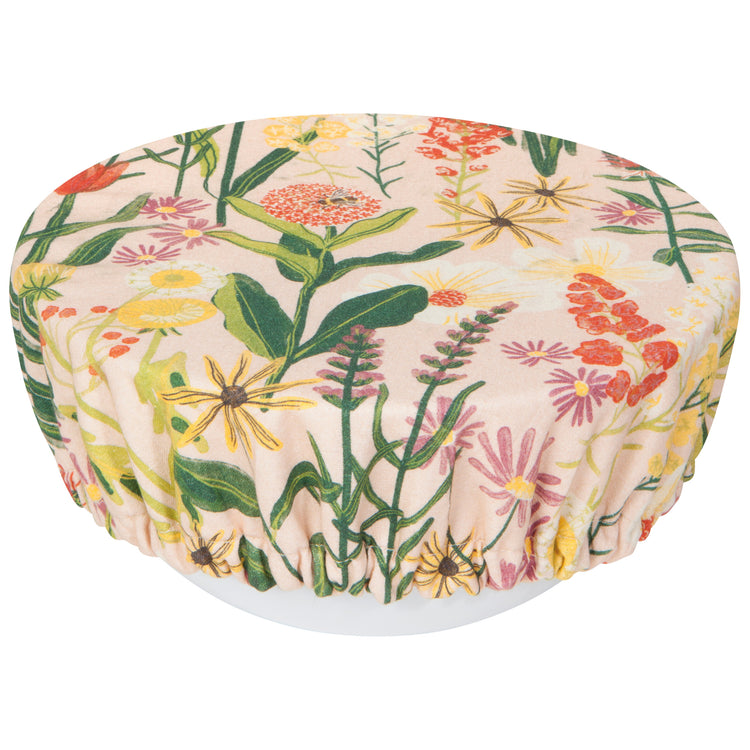 Bees & Blooms Bowl Covers Set of 2