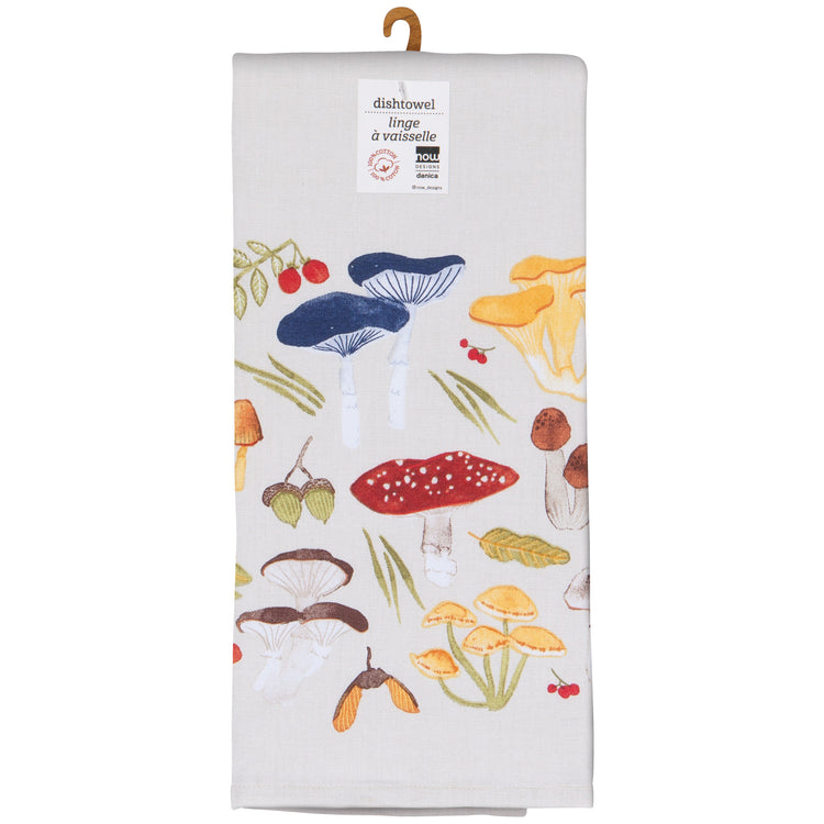 Field Mushrooms Dishtowel