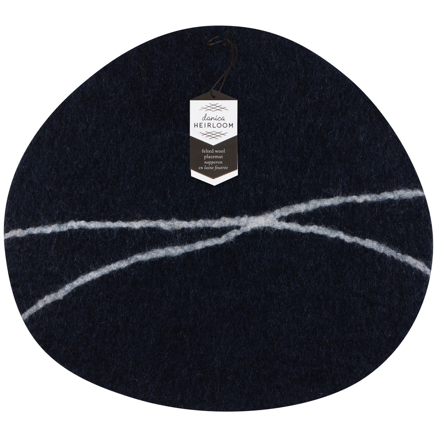 Striato Felt Wool Placemat - Midnight