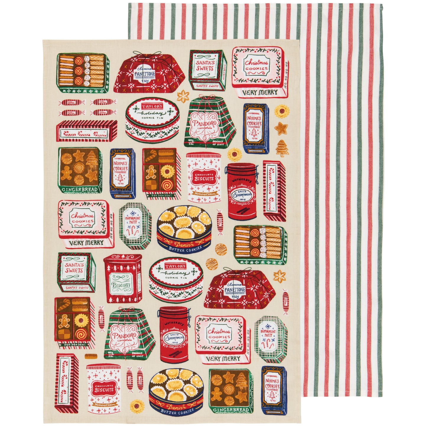 Sugar & Spice Christmas Dishtowels Set of 2