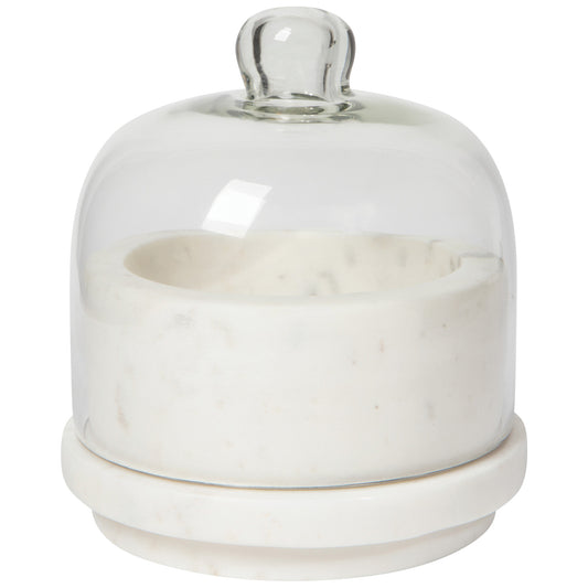 White Marble Butter Dish