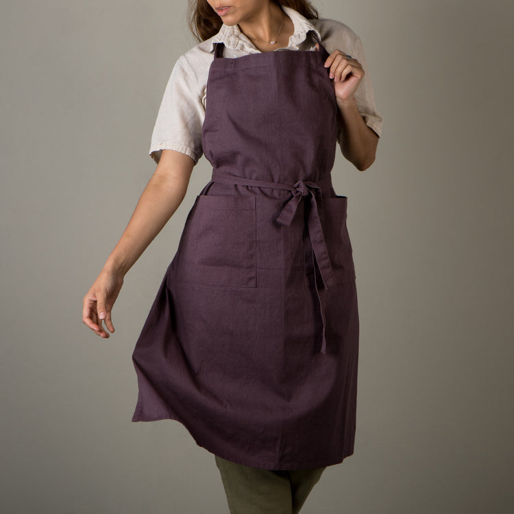 Ash Plum Stonewash Apron