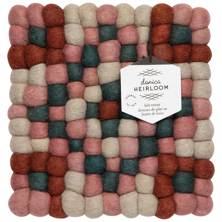 Terra Wool Felt Ball Trivet