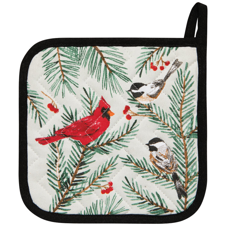 Birds & Boughs Christmas Chef Potholder