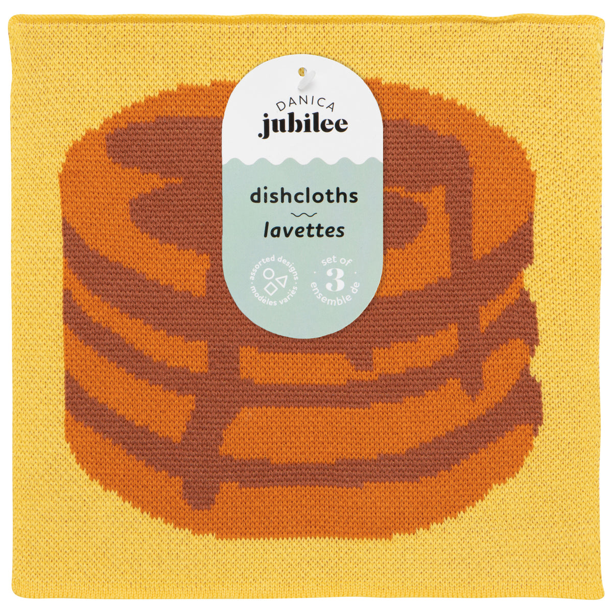 Brunch Club Knit Dishcloth Set of 3