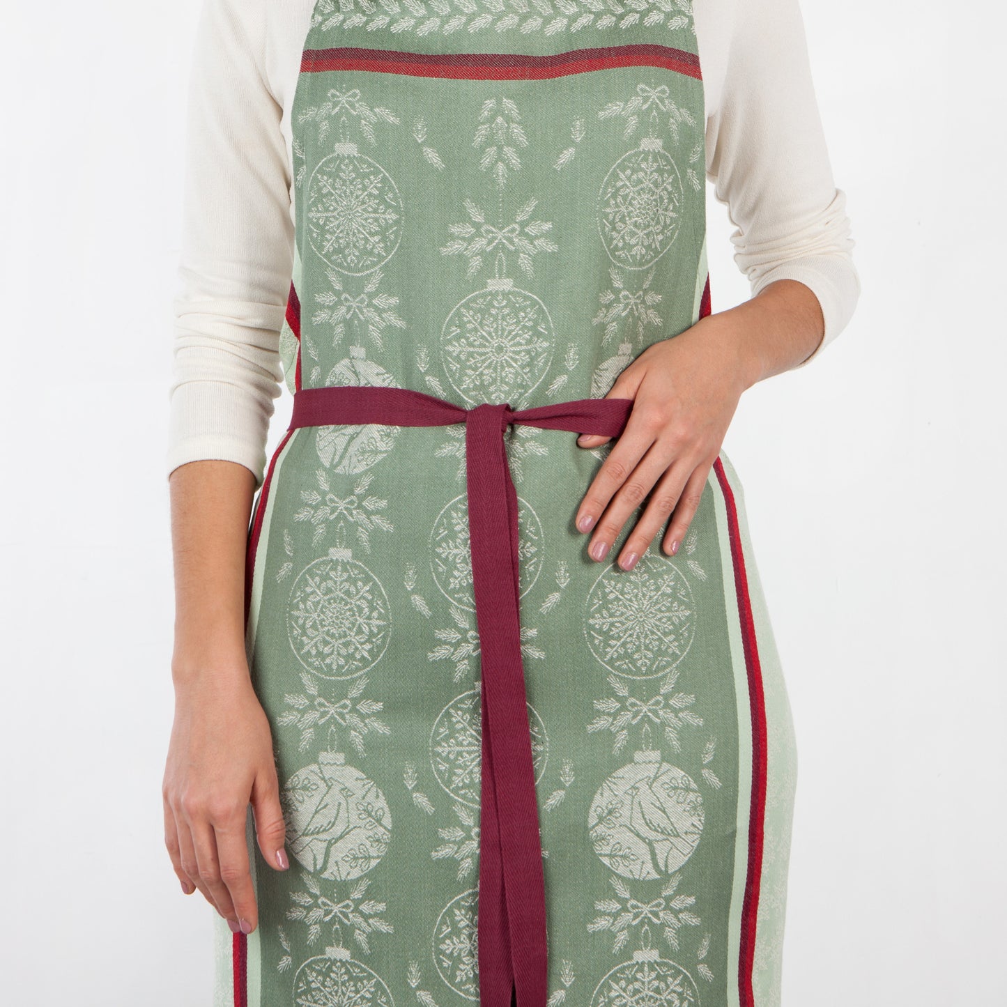 Good Tidings Christmas Jacquard Apron