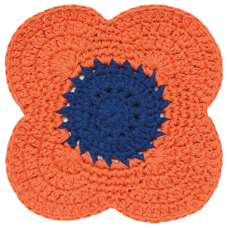 Poppy Crochet Coasters Set of 4 Assorted