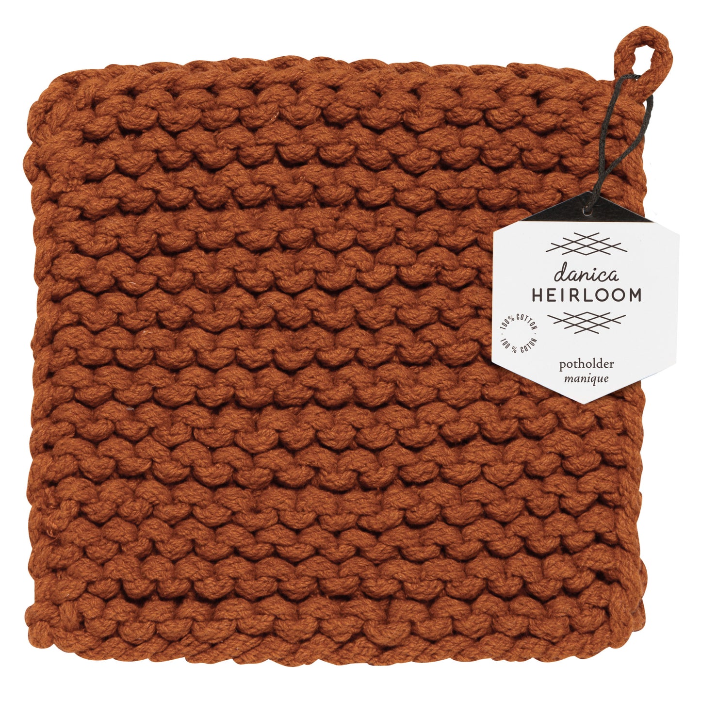 Cinnamon Stick Knit Potholder