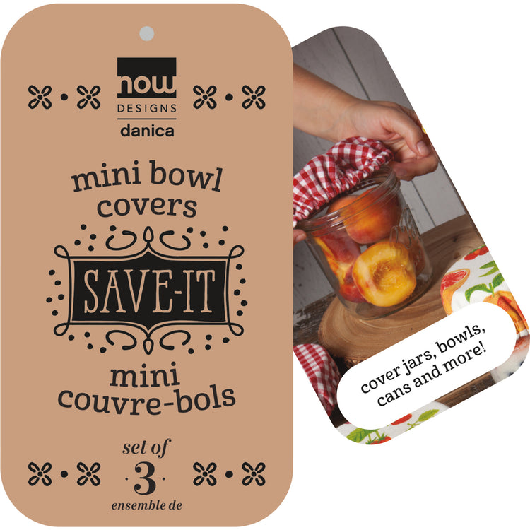 Ticking Stripe Mini Bowl Cover Set of 3