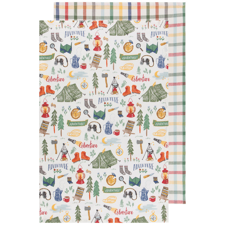 Out and About Cotton Dishtowels Set of 2