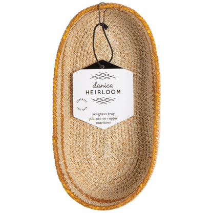 Linear Seagrass Oval Tray