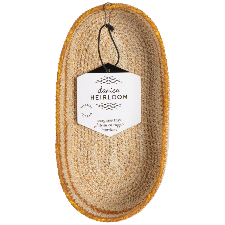 Linear Seagrass Oval Tray