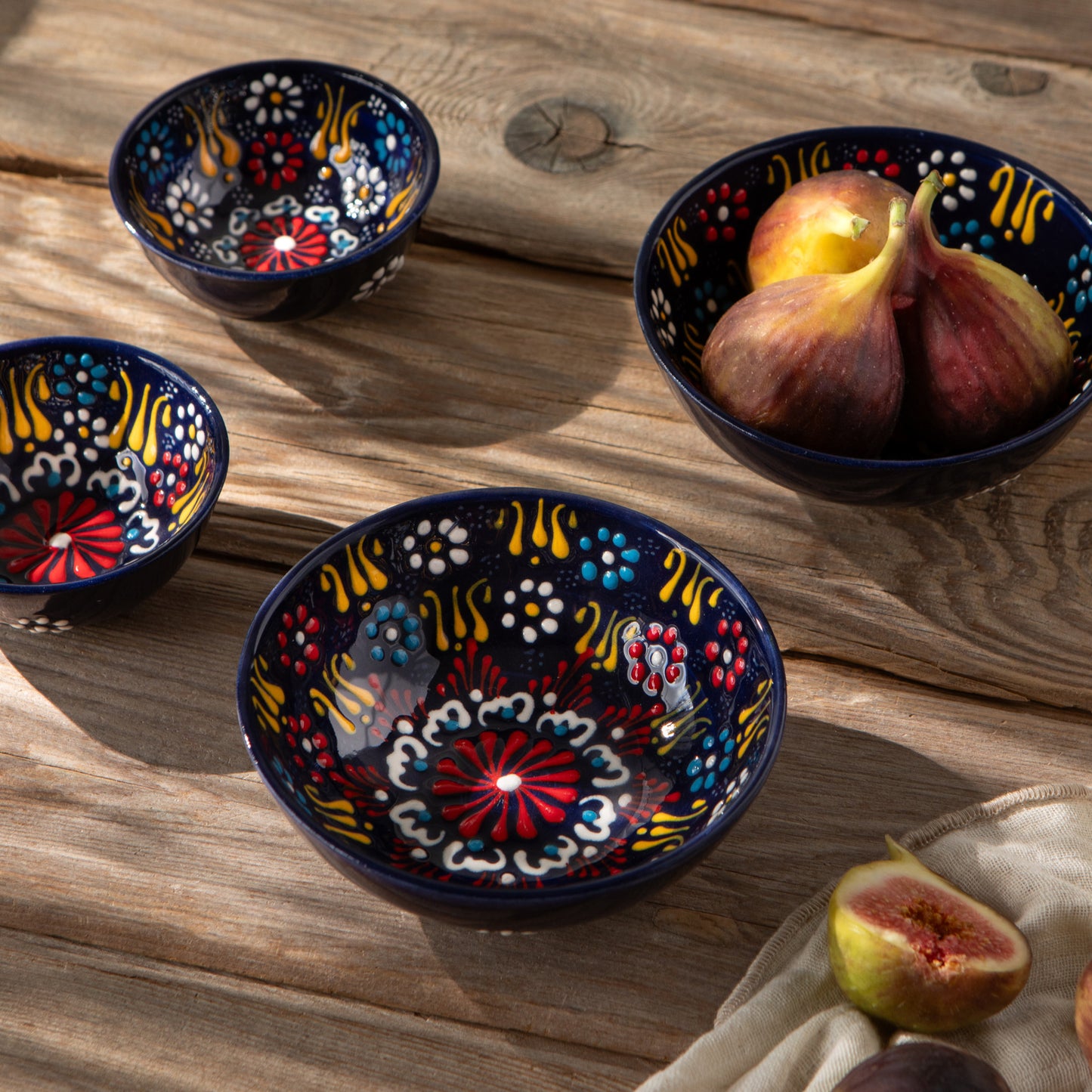 Hand-painted Turkish Bowl 5 inch - Evani Azure