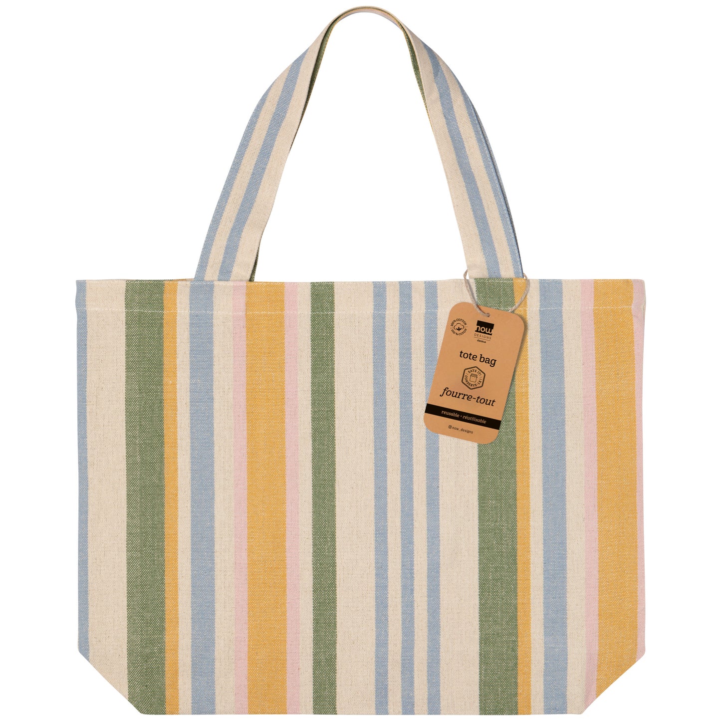 Market Stripe Tote Bag
