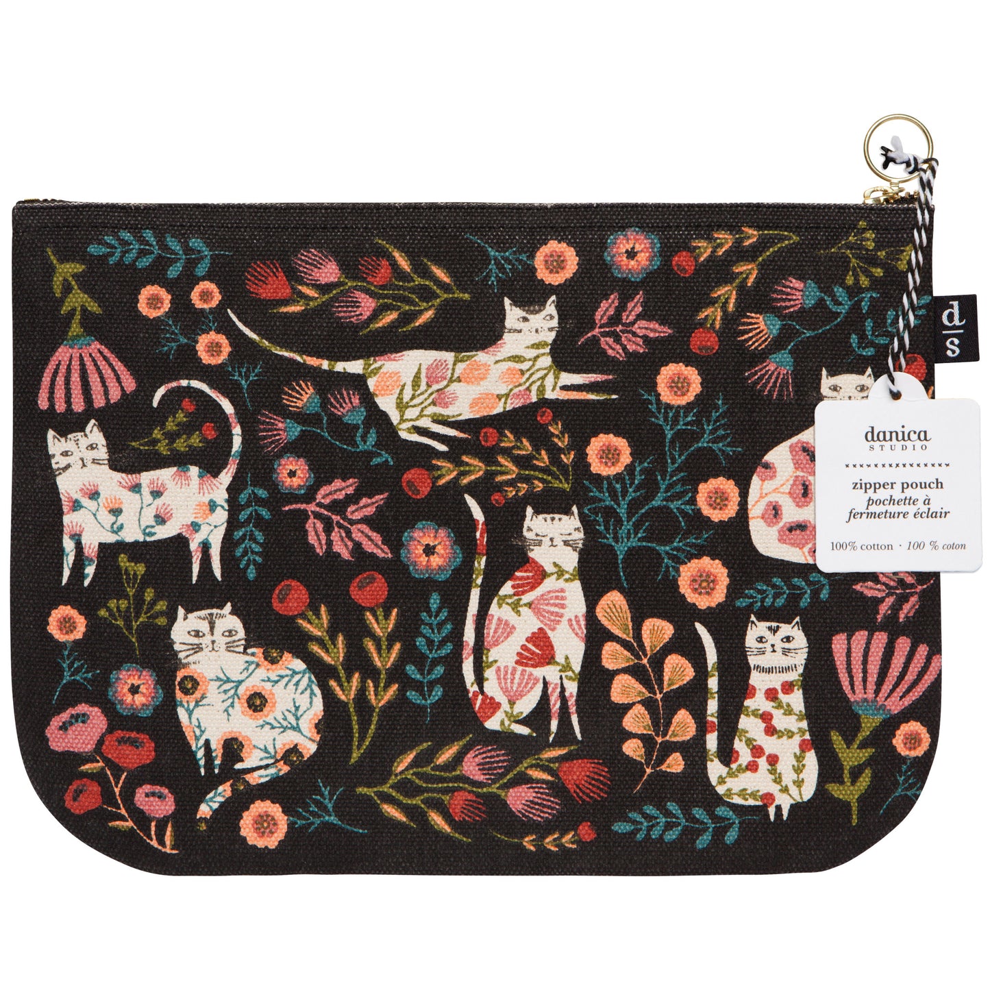 Catbloom Large Zipper Pouch