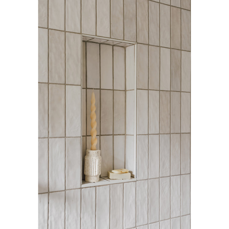 Altis Travertine Candle Holder 5 inch