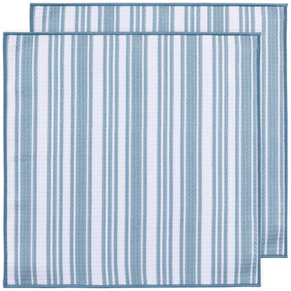 Slate Blue Recycled Microfibre Dishcloths Set of 2