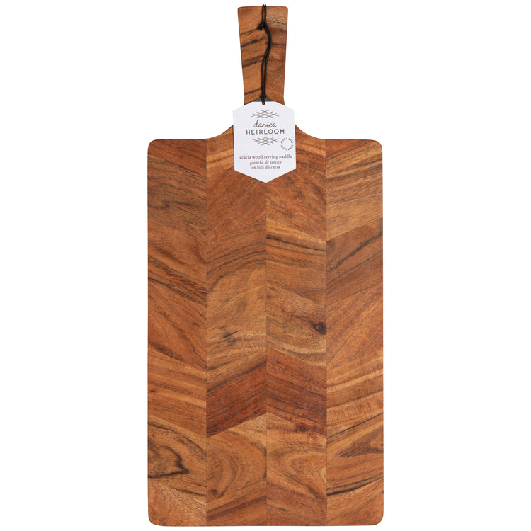 Acacia Chevron Serving Paddle 20 inch