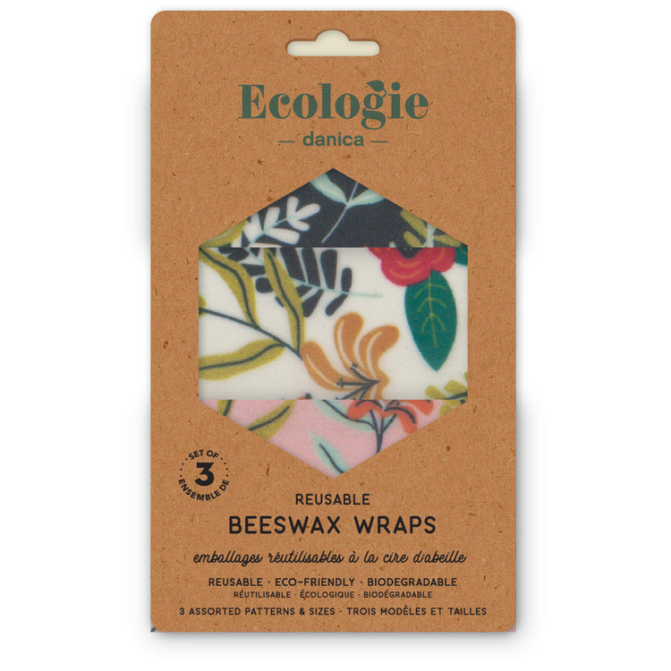 Floral Beeswax Wrap Set of 3