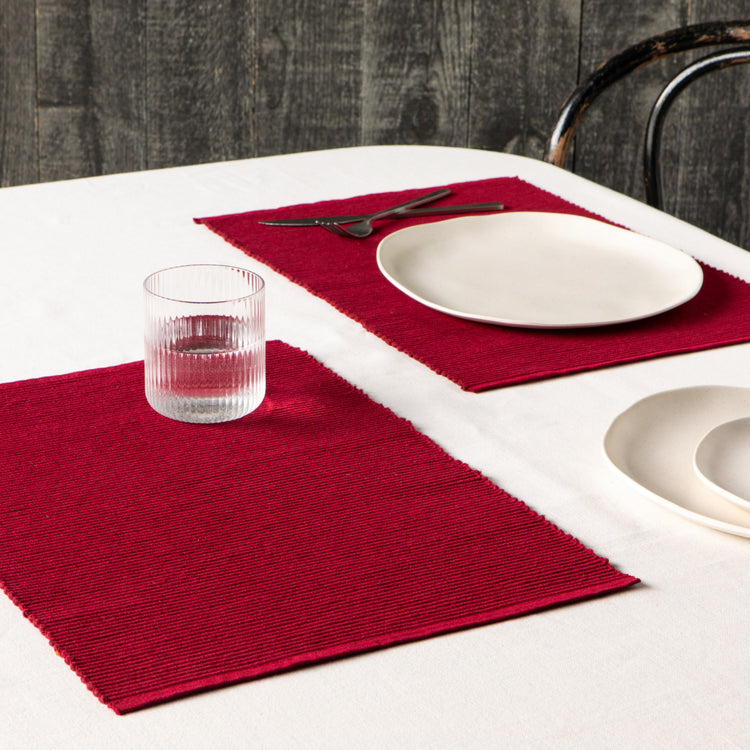 Spectrum Placemat Carmine Red