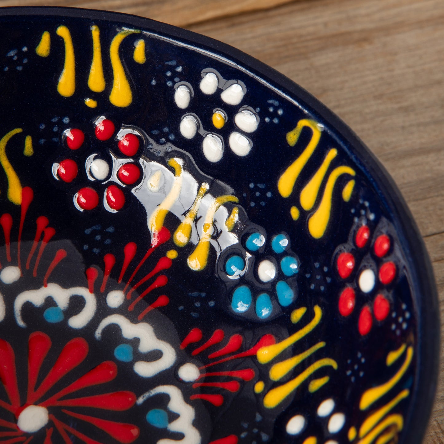Hand-painted Turkish Bowl 5 inch - Evani Azure