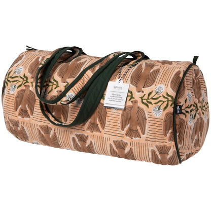 Peregrine Block Print Weekender Bag