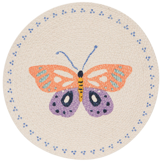 Flutter By Braided Round Placemat