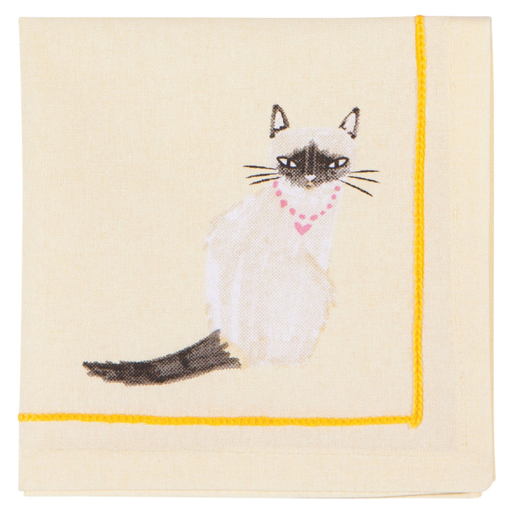 Feline Fine Cocktail Napkins Set of 4