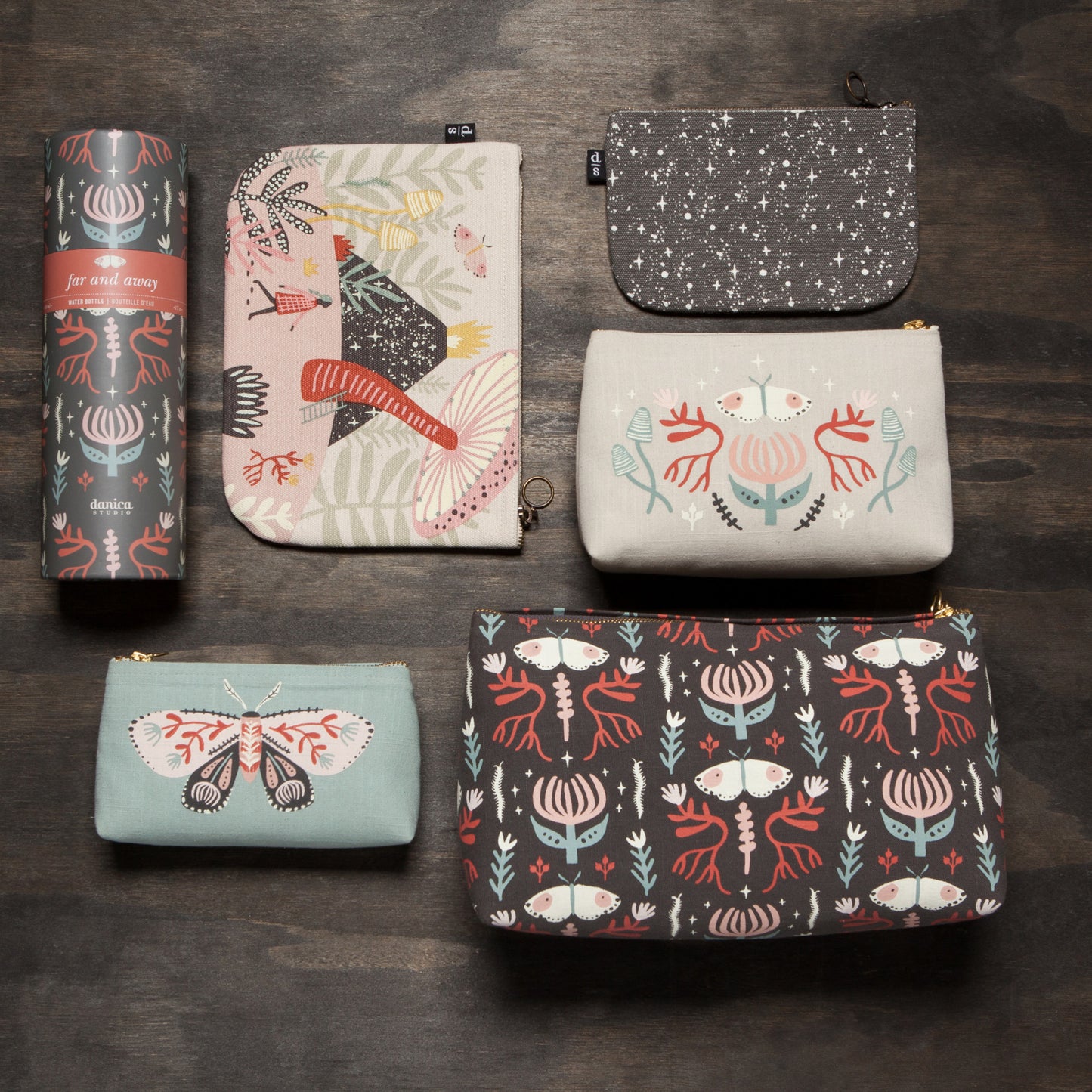 Far And Away Pencil Cosmetic Bag