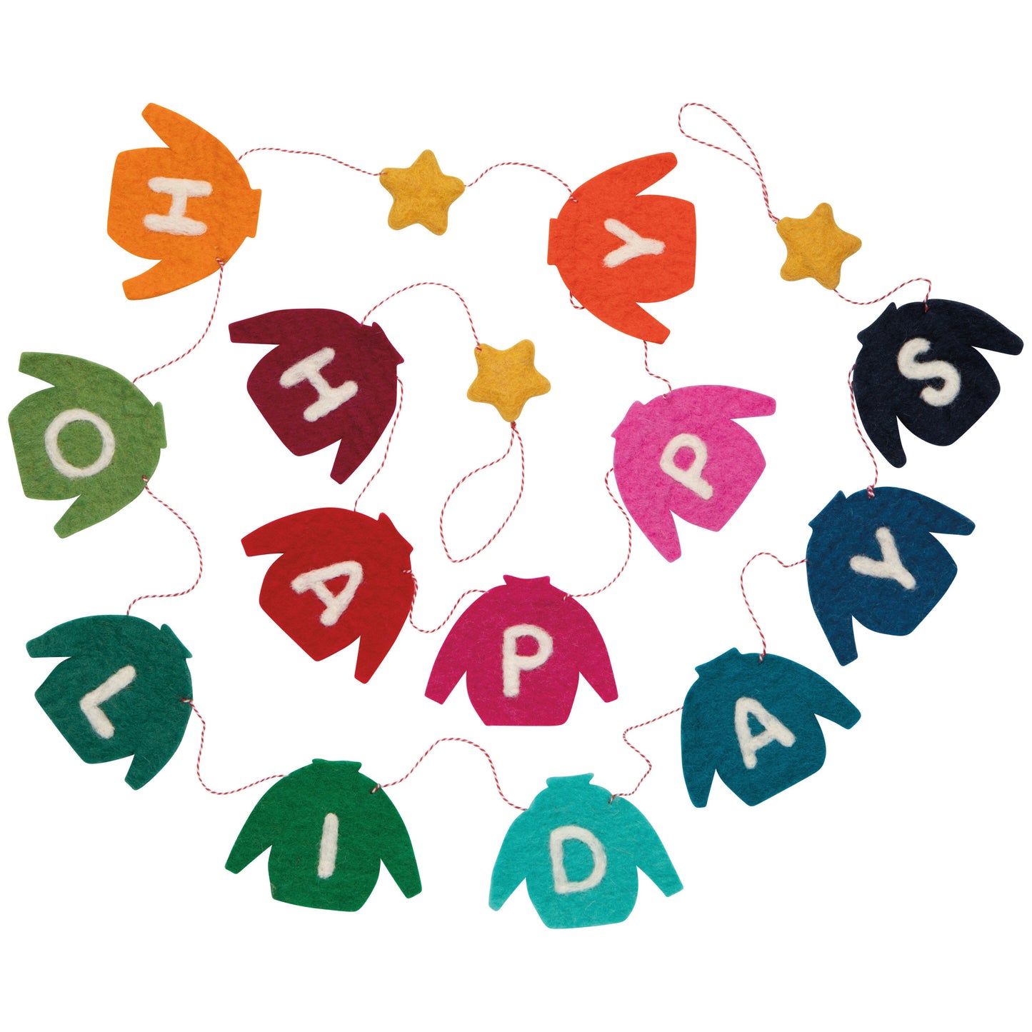 Happy Holidays Felt Garland