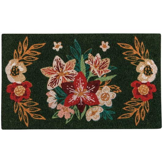 Amaryllis Christmas Doormat