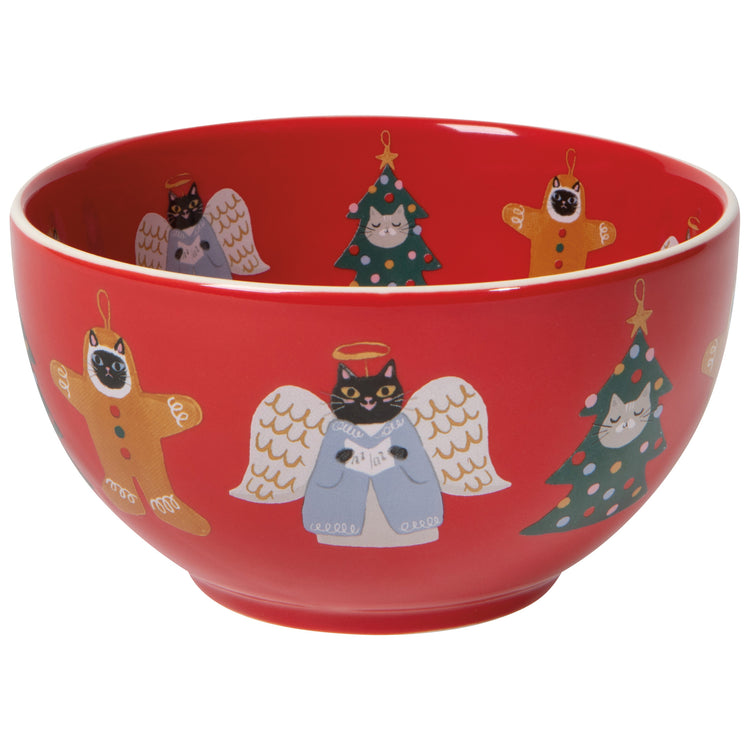 Bauble Cats Christmas Bowls Set of 4 Assorted