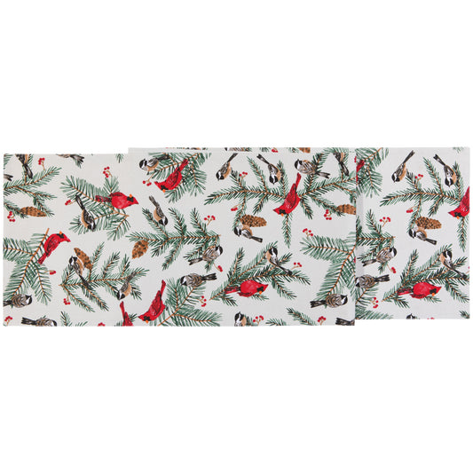 Birds & Boughs Christmas Runner