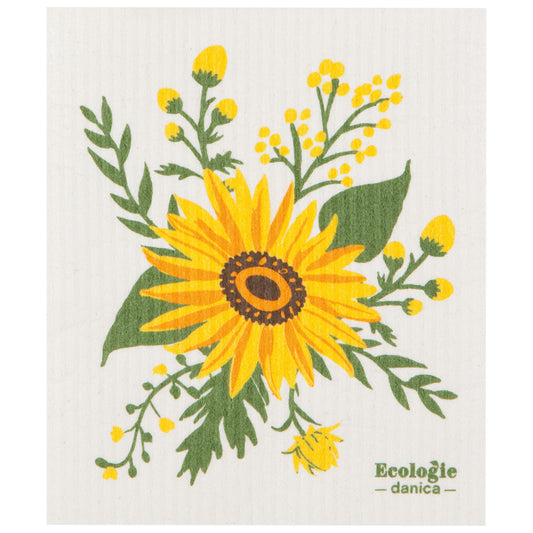 Sunflower Splendor Swedish Sponge Cloth