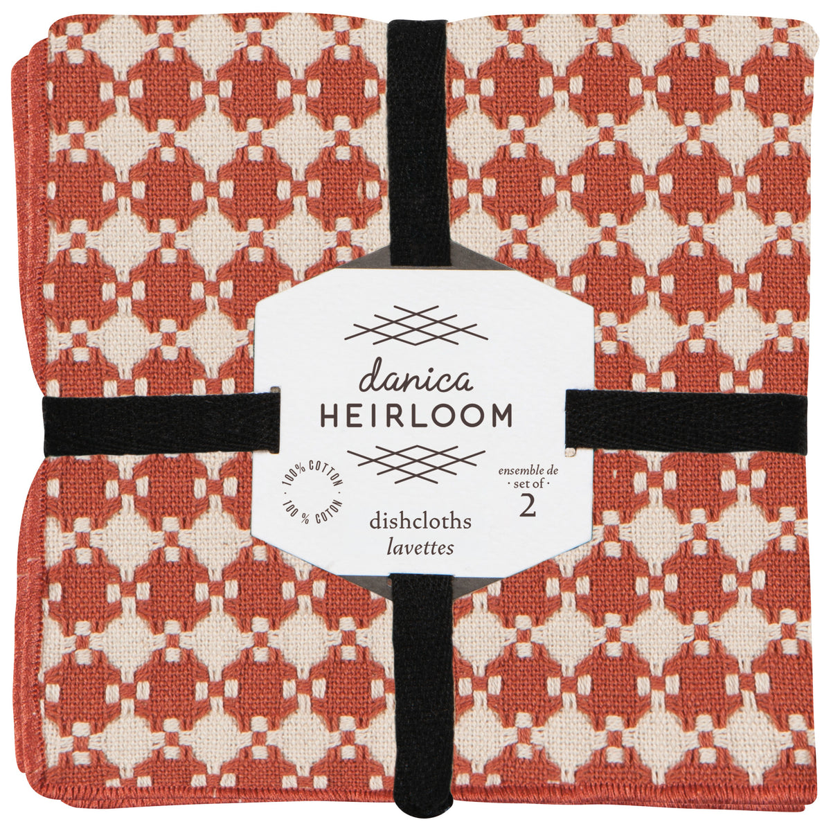 Clay Assorted Woven Dishcloth Set of 2