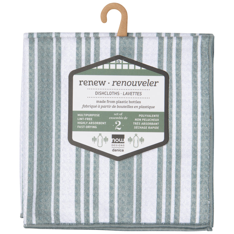 London Gray Recycled Microfibre Dishcloths Set of 2